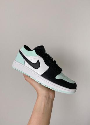 Кроссовки air jordan 1 low mint/black