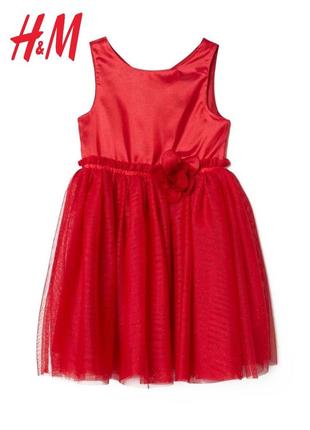 Яркое нарядное платье, платье для девочки h&m 1-2лет