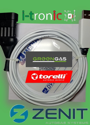 Кабель для гбо 4 поколения Torelli Zenit, I-Tronic, Greengas