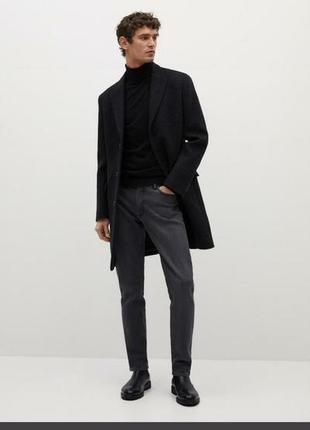 Кашемировое мужское пальто  80% lana италия м-l