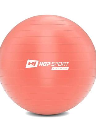 Фитбол Hop-Sport 55 см розовый + насос 2020