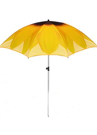 Пляжный зонт от солнца большой с наклоном Stenson "Подсолнух" ...