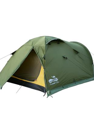 Экспедиционная палатка трехместная Tramp Mountain 3 (V2) зеленая