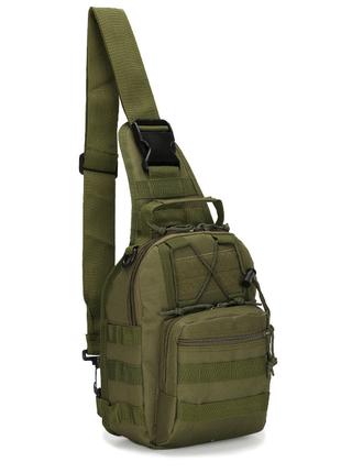 Рюкзак тактический Eagle M02G на одно плечо 6L Green (3_02374)