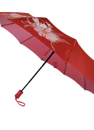 Женский зонт полуавтомат Max на 10 спиц с цветочным узором Кра...