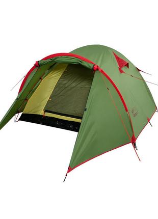 Палатка туристическая четырехместная Tramp Lite Camp 4 олива