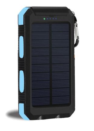 УМБ Power Bank Solar ES1600 фонарик + компас с солнечной панел...