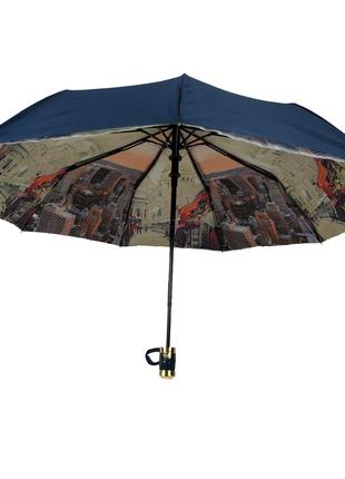 Зонт полуавтомат с двойной тканью Bellissimo Темно-синий (1830...