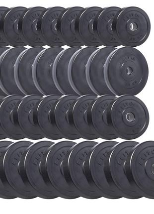 Набор композитных дисков Elitum Titan 150 кг для гантелей и штанг