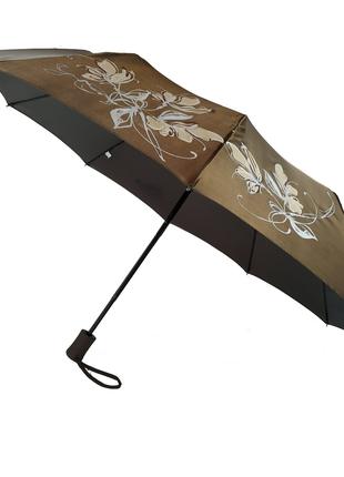 Женский зонт полуавтомат Max на 10 спиц с цветочным узором Оли...