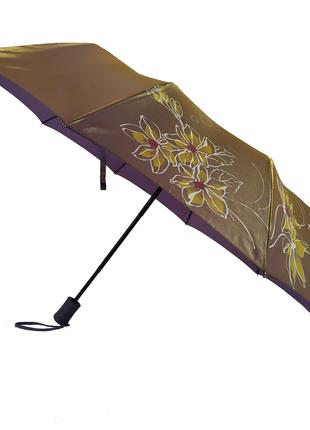 Женский зонт полуавтомат Max на 10 спиц с цветочным узором Кор...