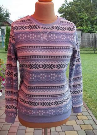 ( 44 р ) флисовая кофта женская домашний свитер б / у
