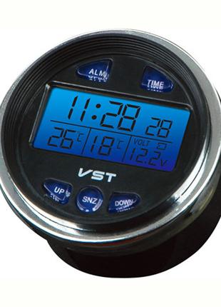 Автогодинник VST-7042V, температура, вольтметр