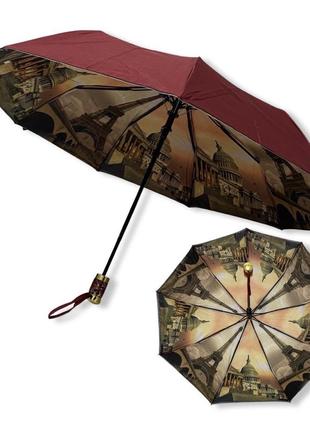 Женский зонт полуавтомат bellissimo с двойной тканью #018301a/4