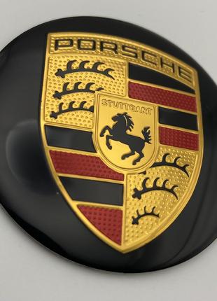 Наклейка на диски Porsche 65 мм металл