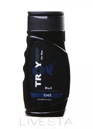 Мужской шампунь для волос и тела Troymen Cool, 300 мл Турция