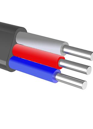 Кабель АВВГ-П 3X2.5 силовий алюмінієвий плоский "Енергопром"