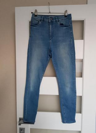 Стильные брендовые стрейчевые джинсы высокая посадка asos