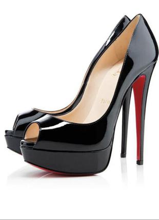 Женские туфли босоножки christian louboutin lady peep