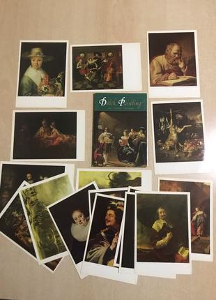 Голландський живопис у музеях СРСР набір листівок 16 з 16.