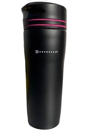 Термочашка термос для чая и кофе Edenberg EB-643 (380мл) Розовая
