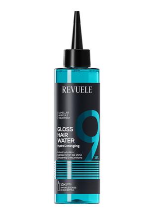 Зеркальная вода для сухих и ломких волос Revuele Gloss Hair Wa...