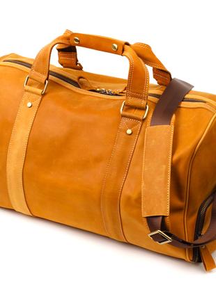 Дорожная сумка из натуральной винтажной кожи Vintage 22140 Све...