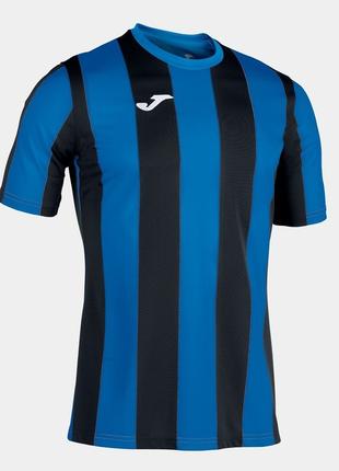 Футболка Joma INTER T-SHIRT ROYAL-BLACK S/S черный,синий XS 10...