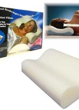 Подушка с памятью Memory Foam Pillow