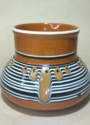 Красивая керамическая ваза обливная керамика, керамічна ваза