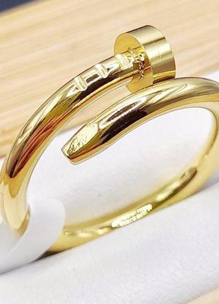 Кольцо  позолоченные 17  размер, медзолото, медицинское золото
