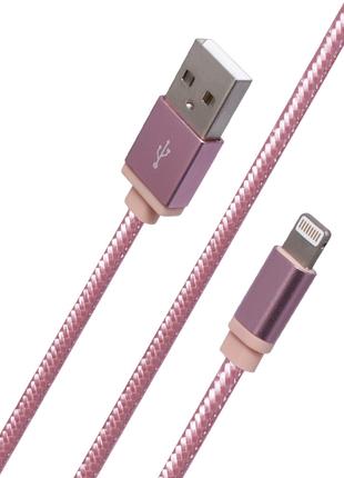 Кабель usb Yoobao YB413 Lightning USB Cable (1m) — Rose Gold