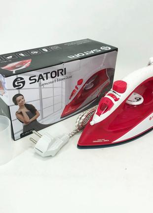 Утюг SATORI SI-1820-RD, паровой утюг отпариватель, профессиона...