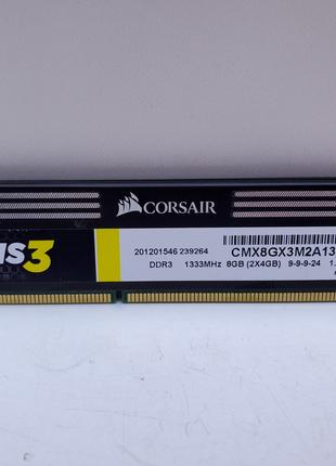 Оперативная память DDR3 4GB Corsair (4GB, DDR3 1333Mhz PC3-106...