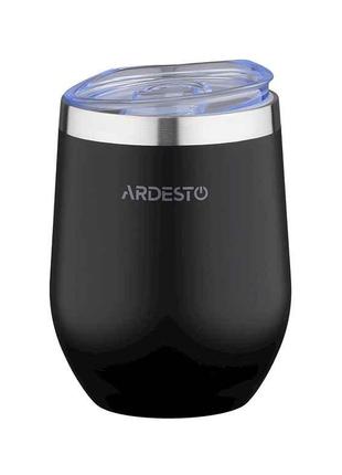Термо-кухоль 350мл Ardesto Compact Mug , нержавіюча сталь, чор...