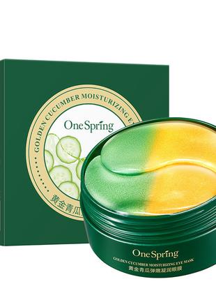 Гидрогелевые патчи с огурцом One Spring Golden Cucumber Moistu...