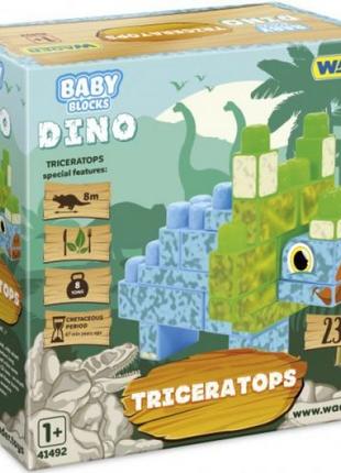 Конструктор "Baby Blocks: Трицератопс", 23 элем.