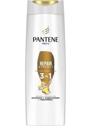 Шампунь 360мл для волосся 3 в 1 Інтенсивне відновлення ТМ PANTENE