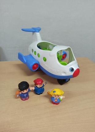 Самолет фишер прайс серии маленькие человечки (fisher-price li...