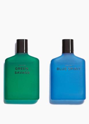 Набор туалетная вода Zara Green Savage + Zara Blue Spirit, 2×1...