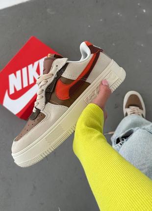 Кроссовки nike air force fontanka brown/beige