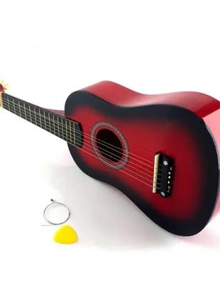 Гітара міні дерев'яна червона (57,5х19,5х6,5 см)