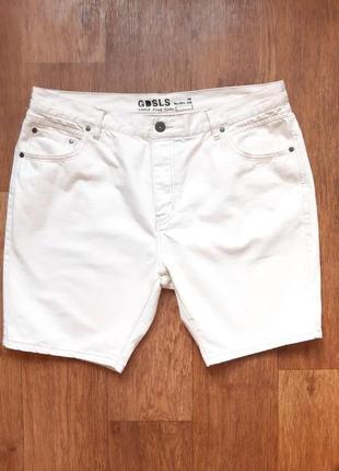 Шорты бежевые белые джинсовые shop direct home w38"