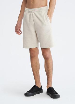 Новые шорты calvin klein (ck logo beige heather shorts ) с аме...