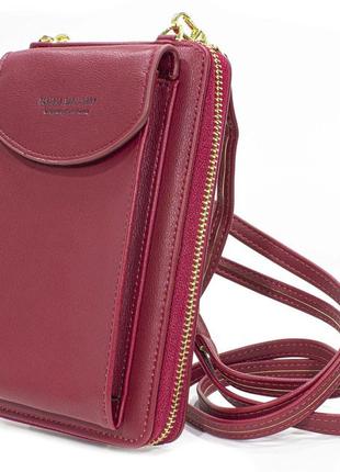 Жіночий гаманець Baellerry N8591 Red сумка-клатч для телефону ...