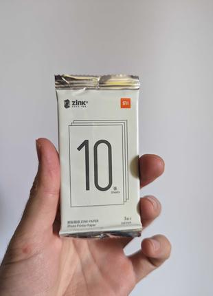 Фотопапір для принтера Xiaomi ZINK 10шт 2*3" 10. фотобумага