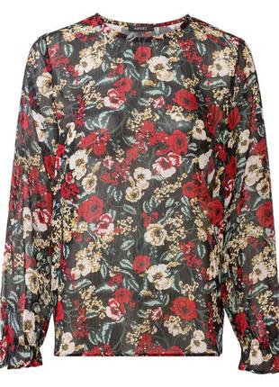 Женская блуза в цветок esmara, размер 38/40