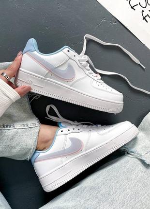 Кроссовки nike air force white/violet