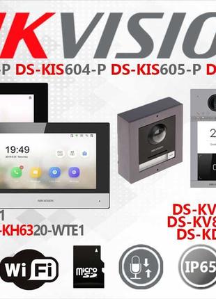 IP домофон Hikvision DS-KIS605-P 702 (KV6113-WPE1 KH6320-TE1) ...