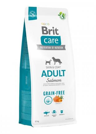 Brit Care Dog Grain-free Adult - Сухой беззерновой корм с лосо...
